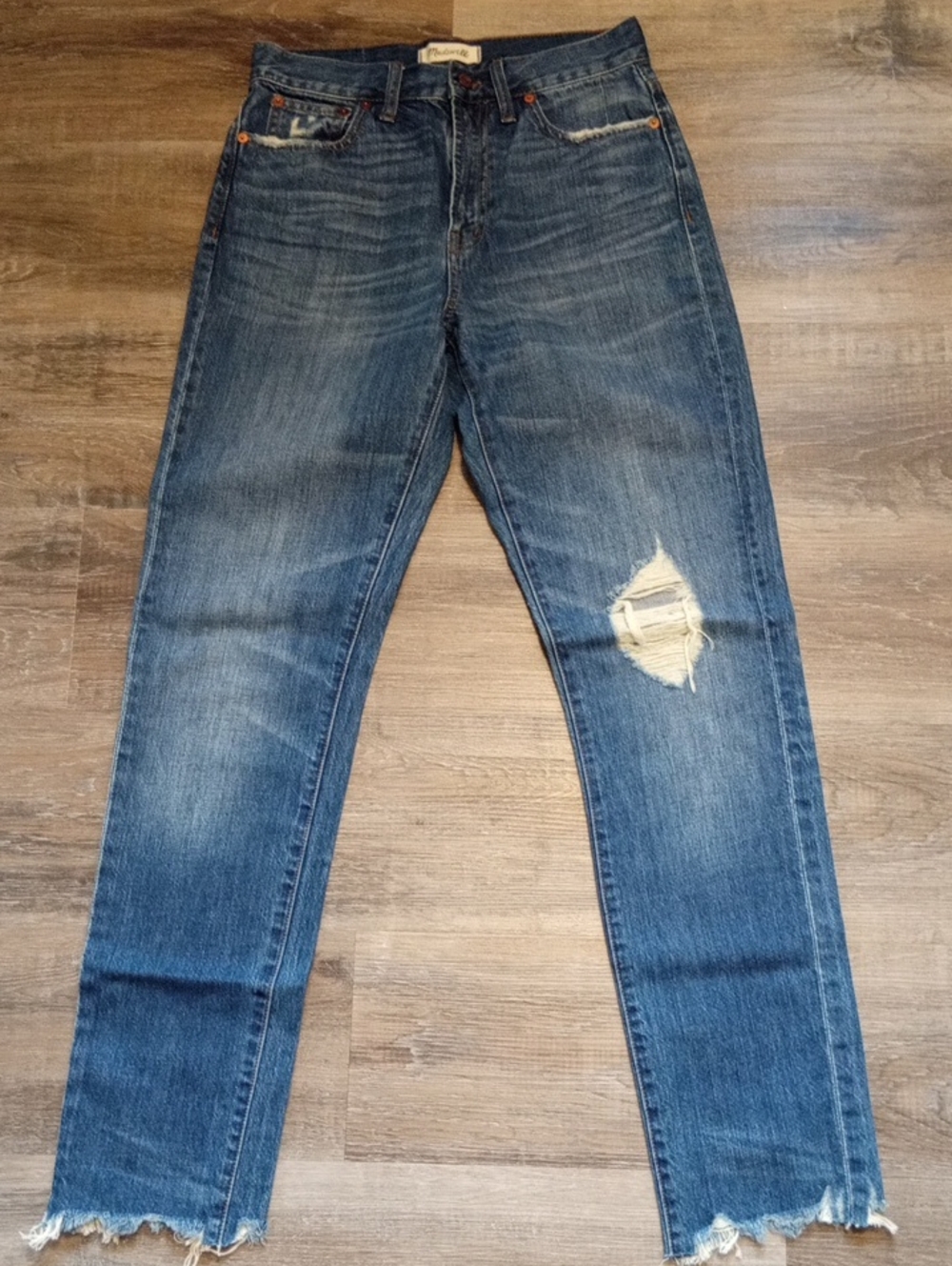 Madewell Perfect Summer Jean Size 27 Distressed